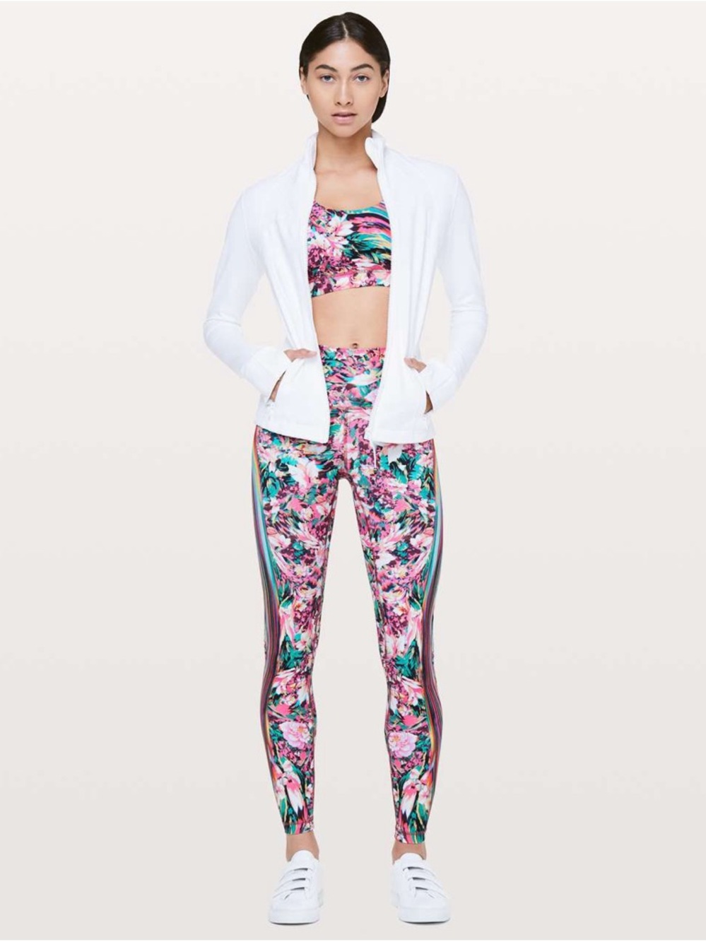 lululemon athletica Floral Rainbow High-Rise Leggings - Pink Multi
